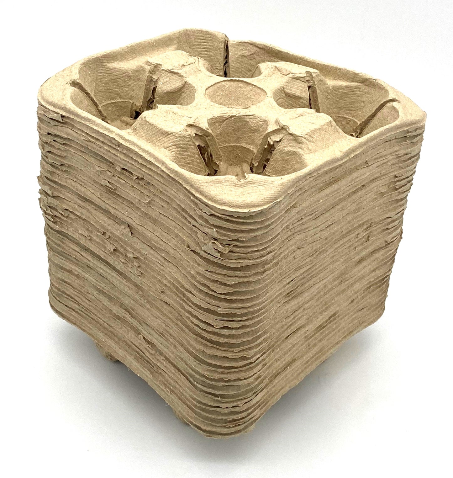 Moulded Pulp Fibre Cup Carriers – 2 Cup & 4 Cup | Eco-Friendly, Compostable, Durable Drink Holders