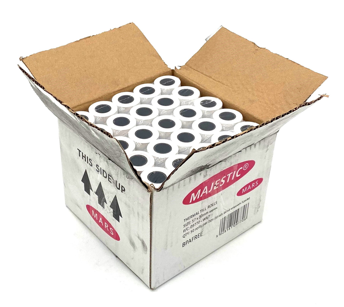 57x30mm Thermal PDQ Rolls | High-Quality, BPA-Free, 1-Ply Thermal Paper Rolls for POS Systems