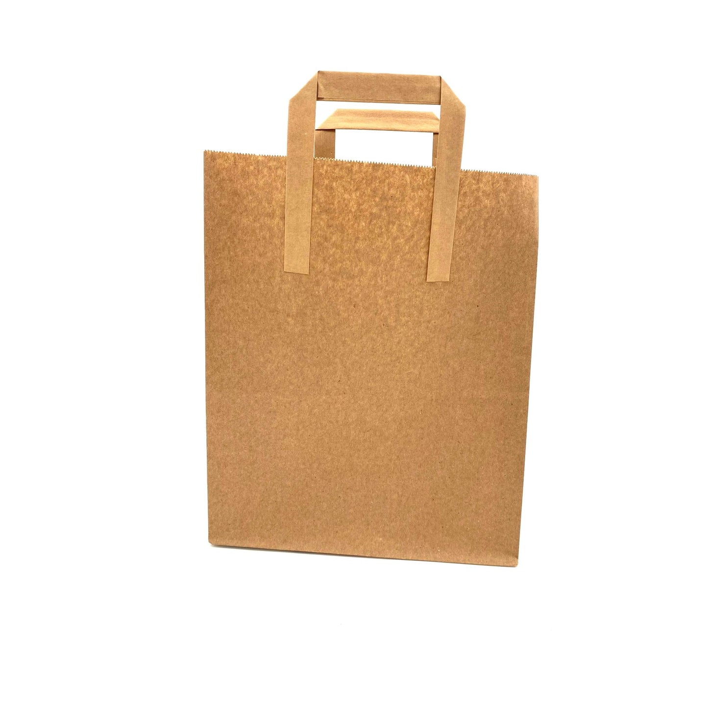 Flat Handle Kraft Paper Carrier Bags – Eco-Friendly, Durable Packaging for Retail & Takeout