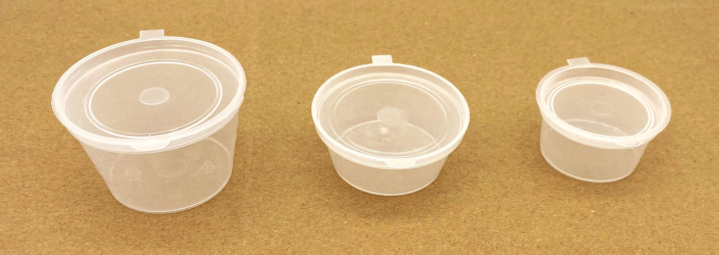 Clear Sauce Pots