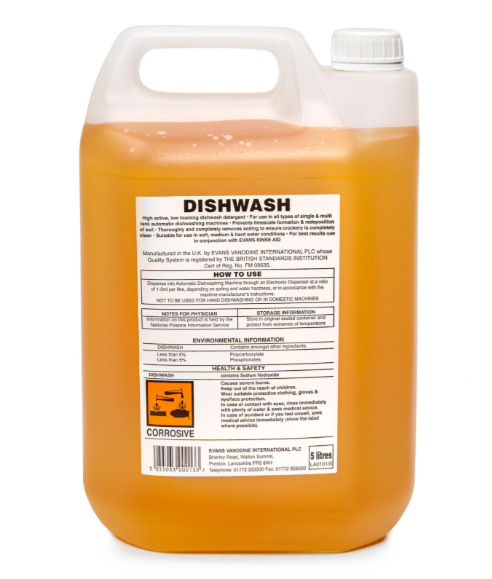 Evans Dishwash Detergent 1 x 5L