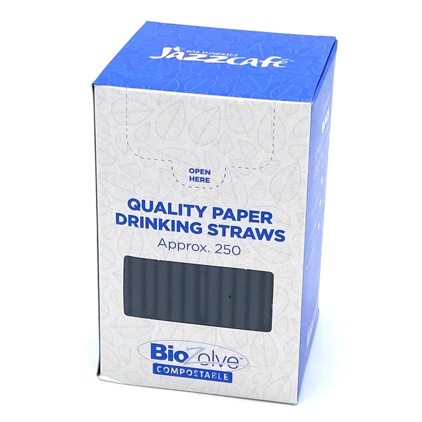 5.5-Inch Black Cocktail Paper Straws | Eco-Friendly, Biodegradable, Plastic-Free, Compostable