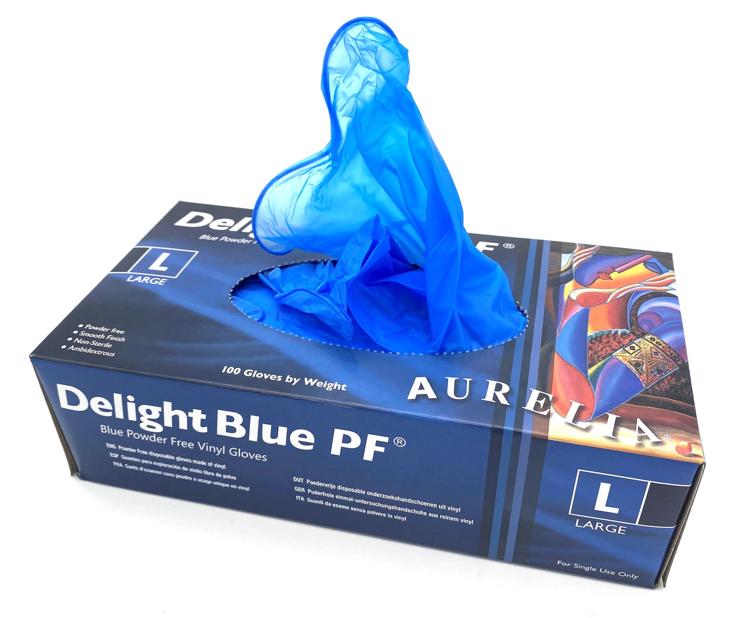 Blue Vinyl Gloves (Powder-Free) | Disposable, Durable, Non-Latex Gloves