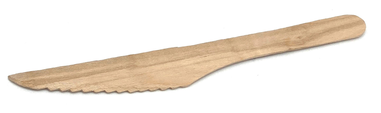 Sustainable Birchwood Disposable Knives – Eco-Friendly & Biodegradable