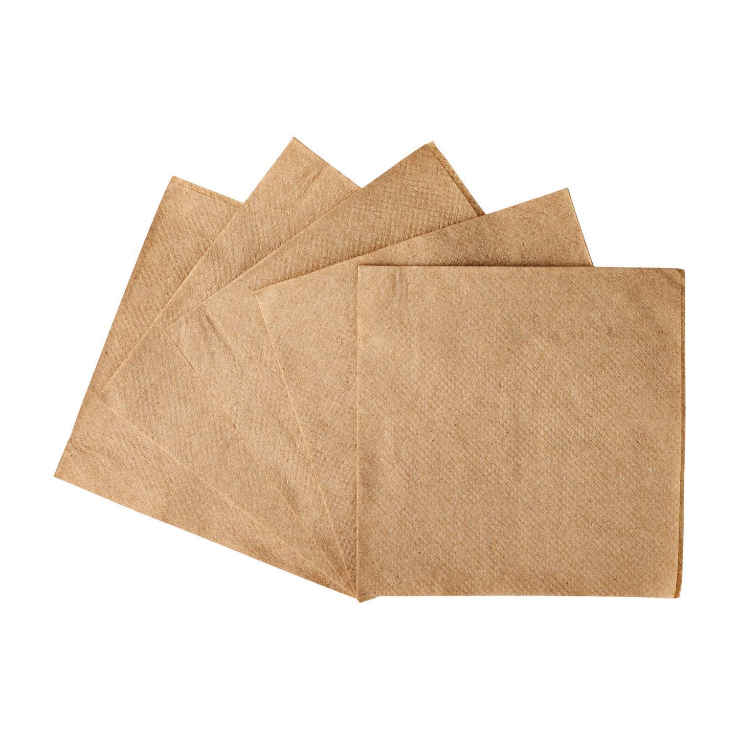 24cm 2-Ply Kraft Napkins x 4000 | Eco-Friendly, Biodegradable