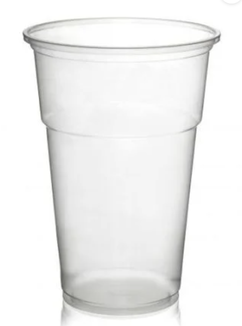 Disposable Polypropylene Pint Glass 568ml/20oz CE/UKCA Marked Flexy Pint To Brim (Pack of 1000)