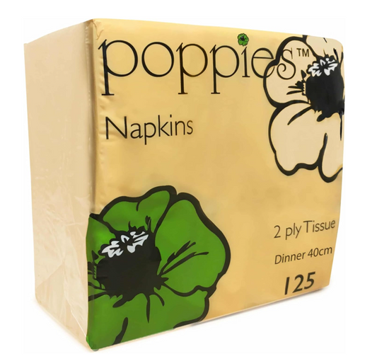 40cm Kraft Dinner Napkins (2-Ply, 8 Fold) x 2000